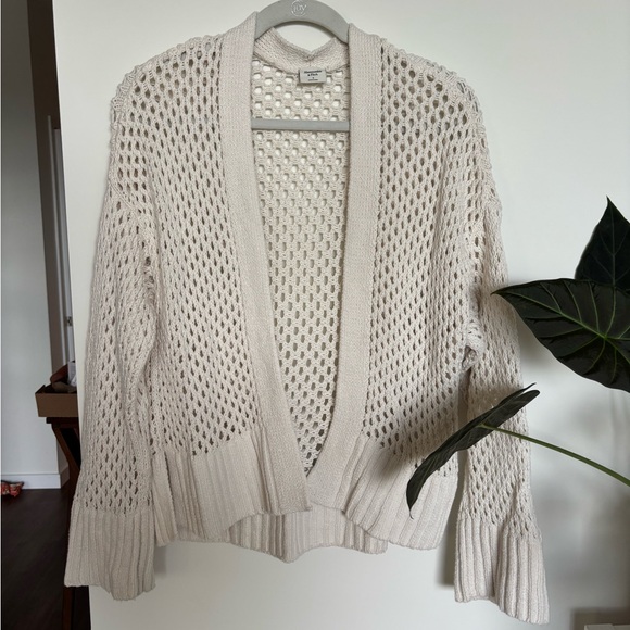 Abercrombie & Fitch Sweaters - Open-Knit Cream Abercrombie Sweater